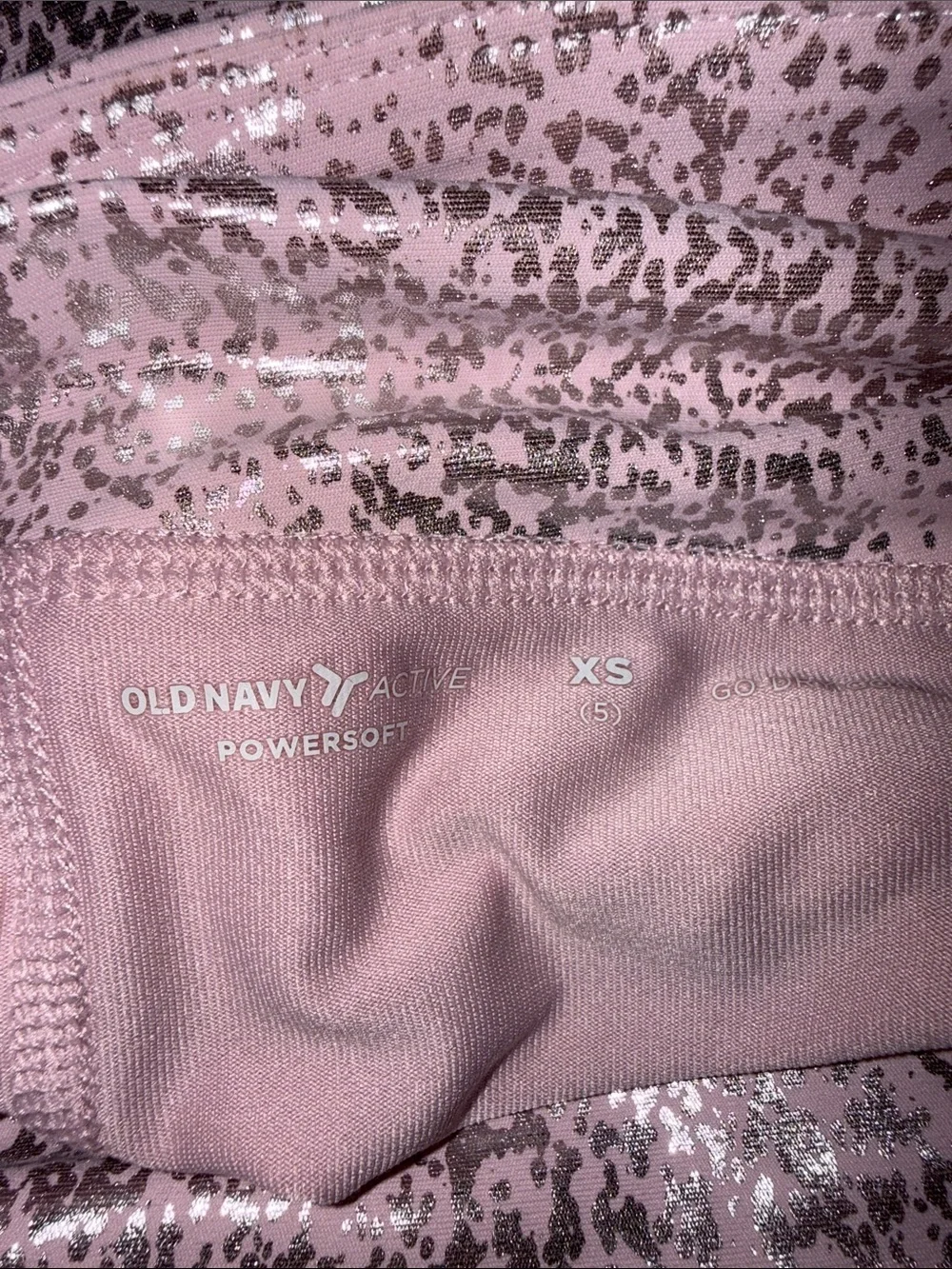 Old Navy Shimmery Light Pink Pleated Skort